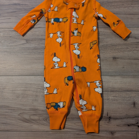 Hanna Andersson Other - Hanna Amdersson Halloween Snoopy Print Pajamas Sz 0-3